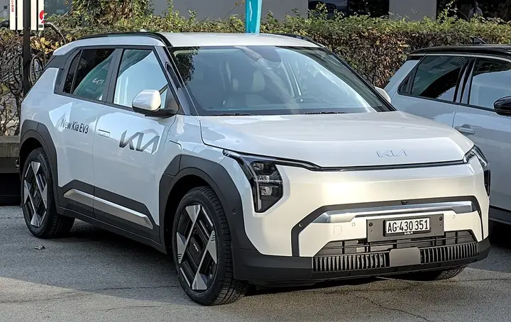 Kia EV3 — representative model photograph; exact trim and UK specification may differ