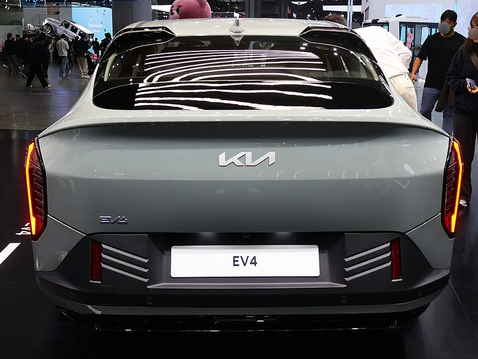 Kia EV4 Fastback — representative model photograph; exact trim and UK specification may differ