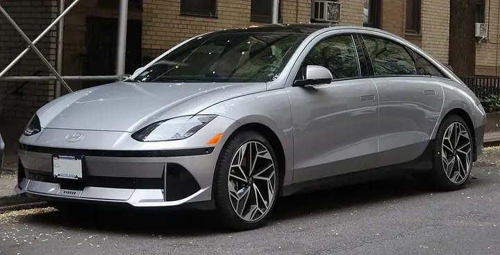 Hyundai IONIQ 6 — representative model photograph; exact trim and UK specification may differ